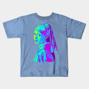 Girl With A Pearl Earring Kids T-Shirt